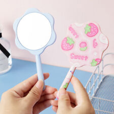Flowers Hand Held Mirror With Handle Makeup Hand Mirror For Salon Home P❤M