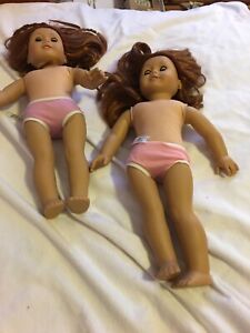 Two preowned truly me American girl dolls excellent  condition