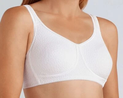 Amoena 'Mona' Non Wired Post Surgical Mastectomy Bra -WHITE - Image 1 of 4