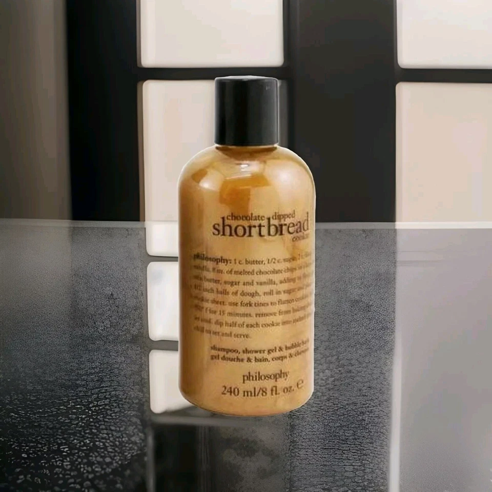 Philosophy Chocolate-dipped Shortbread Cookie 8 oz 3-in-1 Shower Gel Shampoo NEW - Image 1 of 1