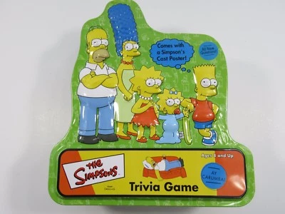 Simpsons Trivia Game 2000 3D Collectors Tin Cardinal Industries Missing Poster - Image 1 of 4