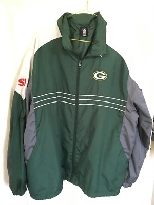 Green Bay Packers Windbreaker Size XL NFL Wisconsin USA Football Jacket Rare - Image 1 of 3