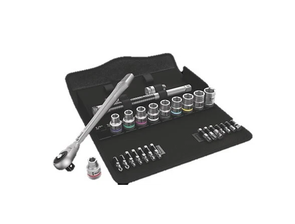 Wera 8100 SC10 Zyklop Ratchet Set, 28pc, 1/2" drive, (05004080001), Free Ship - Image 1 of 1