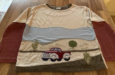 Monsoon Boys Child’s Top Age 4 - 6 long sleeves truck / lorry feature - Image 1 of 4