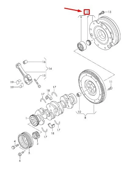 Original Kupplung Schwungrad Audi A4 A5 A6 Q5 2.0 TDI 0CX141015C 0CX105266 / B