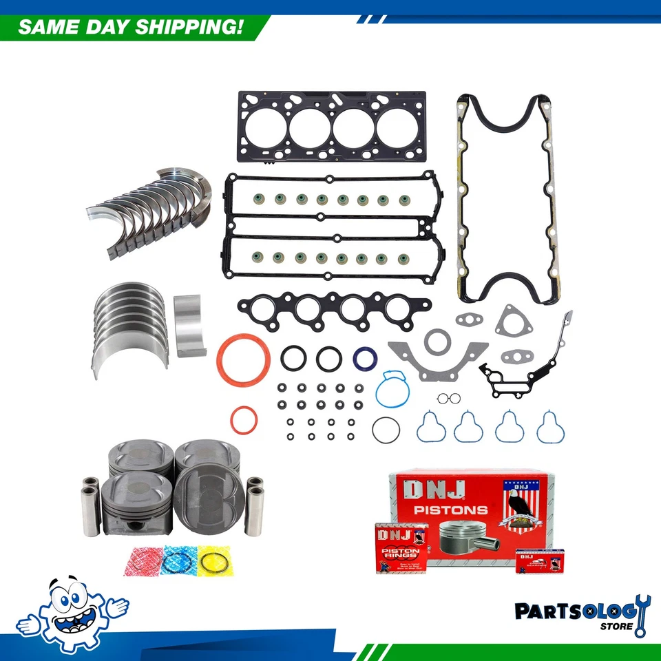 DNJ EK438 Engine Rebuild Kit For 2000 Ford Focus 2.0L L4 DOHC 16v Cu. 121 ZETEC - Image 1 of 4