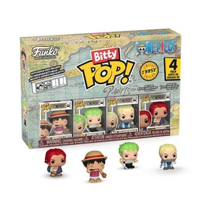 Funko Bitty Pop One Piece 4er Pack Monkey Ruffy Roronoa Zora Axe Morgan Shanks - Bild 1 von 7