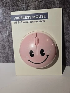 Target Bullseye's Smile Light Pink Vivitar Wireless Computer Mouse NIB (160) - Picture 1 of 2