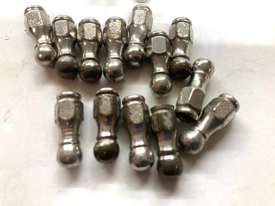 vintage banjo parts 16 Vega banjo  ball end tension nuts 8-26 threads  nickel - Image 1 of 3