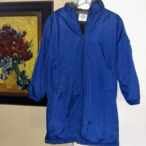Adoretex Jacket Youth XL Full-Zip Swim Parka Coat Fleece Lined Blue - Picture 1 of 6