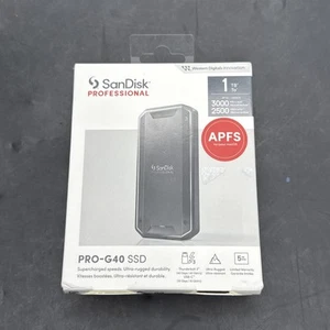 NEW SEALED SanDisk Professional PRO-G40 SSD 1TB External Solid State Drive - Afbeelding 1 van 6