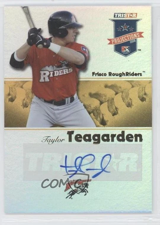 2008 TRISTAR PROjections Yellow Reflectives /25 Taylor Teagarden Rookie Auto RC - Image 1 of 2