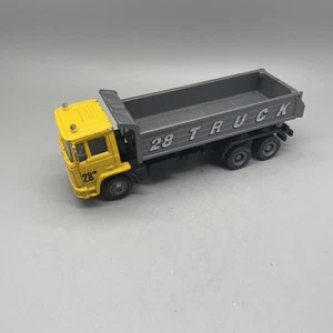 Truck 28 plastic diecast 3 axle Dump Truck 6" long made in China - Picture 1 of 6