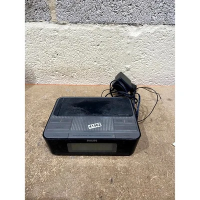 Philips AJ4200/05 Digital Tuning Clock Radio Black DC6.5V 20 Watts with Adapter - Image 1 of 4