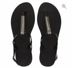 Sandalia para mujer Havaianas You Rio negra correa al tobillo 6,5/9,5 - Imagen 1 de 3