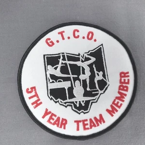 Gymnastics Training Center Of Ohio GTCO 5th Year Team Member 4.5" Iron On Patch - Picture 1 of 2