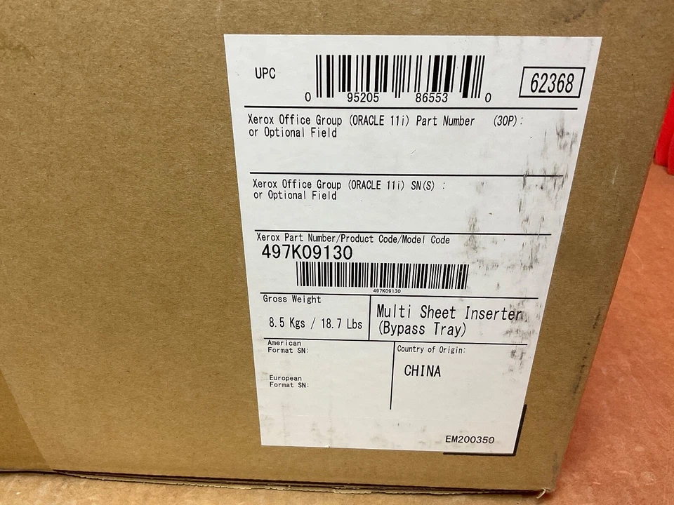 Xerox MSI Bypass Tray PrimeLink B9100 497K09130 NEW SEALED - Image 1 of 3