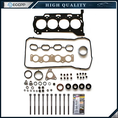 Juego de juntas de culata y pernos de culata para Toyota Corolla 2009-2016 1,8 L DOHC HBTO55 Foto 1 de 4