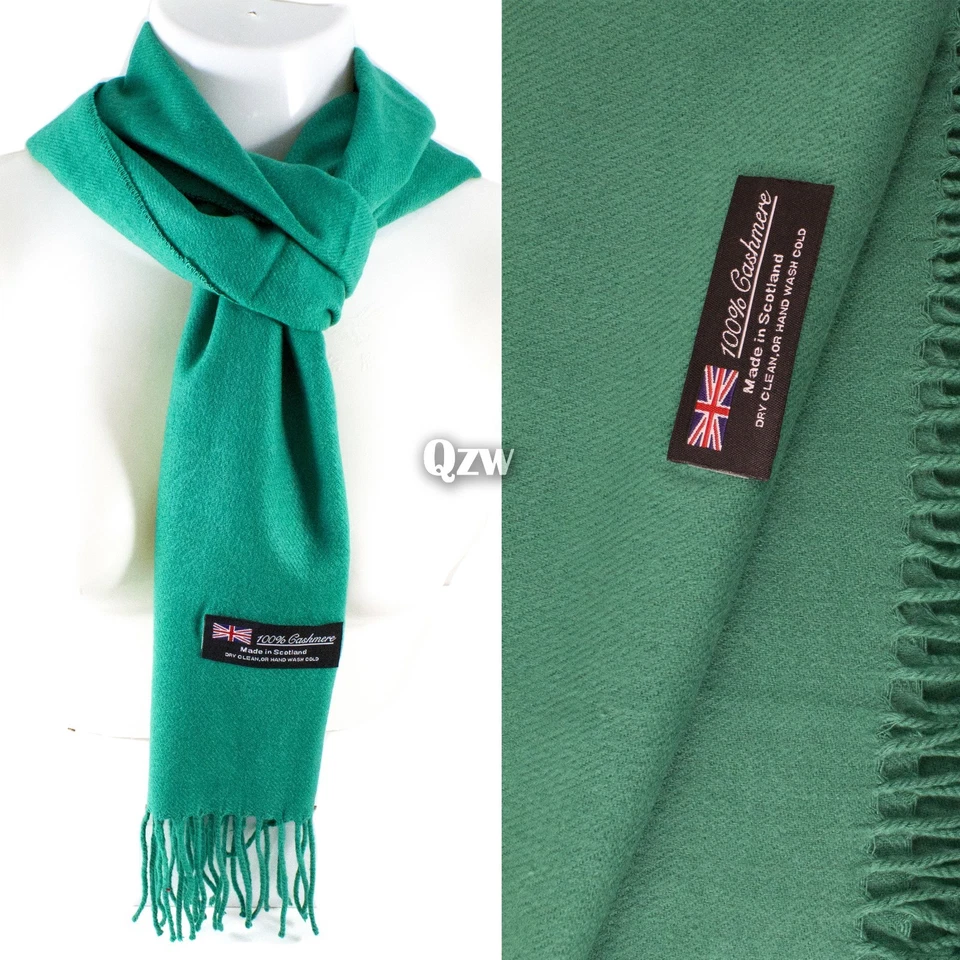Mujeres Hombres 100% Cachemira Invierno Cálido Suave Bufanda Hecha en Escocia Bufandas Envoltura Lana Foto 1 de 1