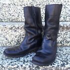 true Vintage HARLEY D black Motorcycle harness* BOOTS size 10.5