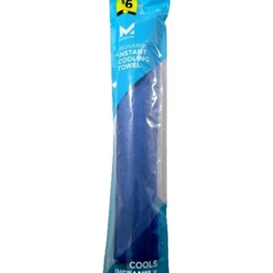 Mission Cooling Towel Reusable Blue 8in X 30in Wet Wring Snap - Picture 1 of 2