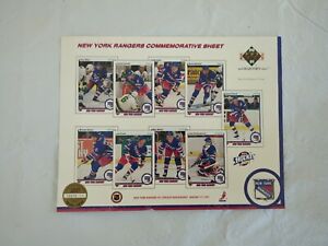 Upper Deck NY Rangers 8x10 Print Game Issued Numbered Limited Edition