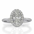 Mark Broumand 1.24ct Oval Cut Diamond Engagement Ring