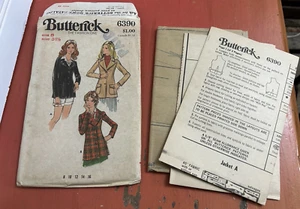 Butterick 1971 Pattern 6390 Jacket Size 8 Vintage 70s Iconic Fitted Blazer UNCUT - Picture 1 of 5