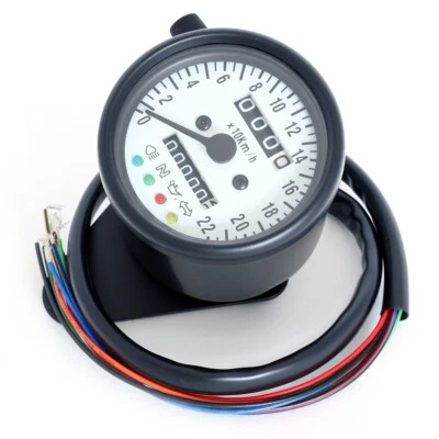 Mini Tacho Kontrollleuchten schwarz passend für US und Japan Motorrad - Bild 1 von 2