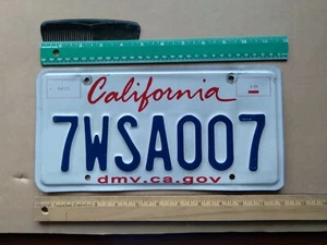 Nummernschild, California, Passagier, 7 WSA 007, Doppel o7, James Bond - Bild 1 von 2
