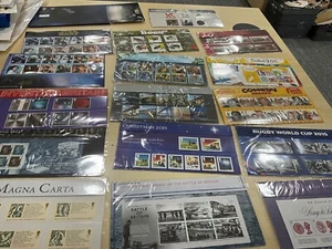 GB - 2015 Royal Mail Presentation Packs Year Set of 15 Packs 2 sheets a658 - Picture 1 of 17