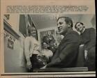 1967 Press Photo Edward Schwartz, NSA president, and staff in Washington office.