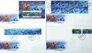 Australia Post, 4 x First Day Covers, Christmas Island, Year of the Monkey 2004 - Picture 1 of 6