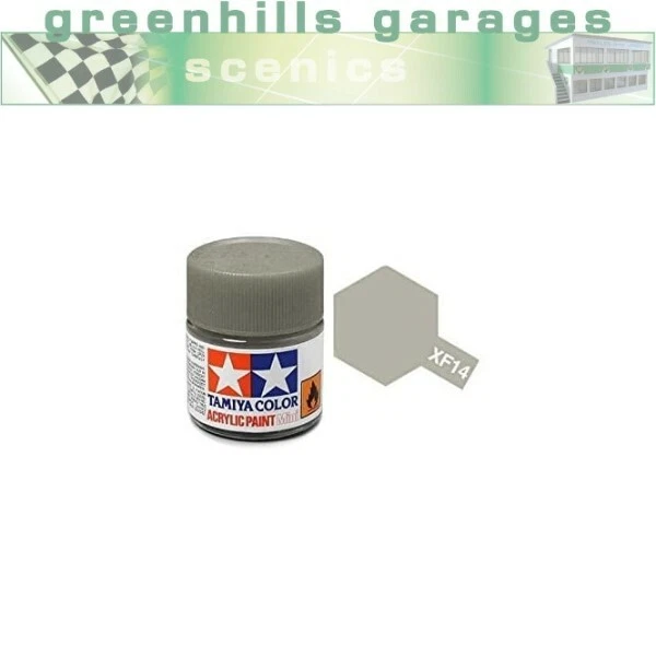 Botella de pintura acrílica Greenhills Tamiya de 10 ml - J.A. Gris XF-14 81714 - C599 Foto 1 de 1