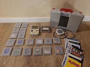 Gameboy Classic DMG-01 mit 18 Spielen und Weiterem Zubehör - Bild 1 von 14