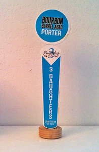 Perilla de mango de grifo de portero envejecido barril bourbon 3 hijas St Pete FL - Imagen 1 de 4