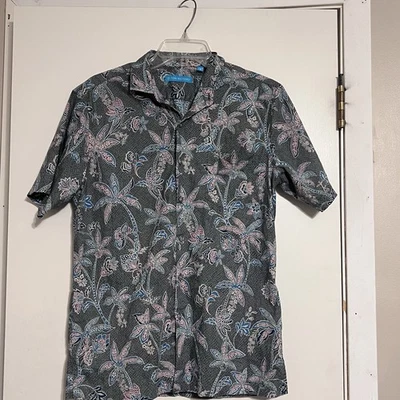 Camisa para hombre Tori Richard hecha en Hawaii, pequeña hecha en Hawaii, floral cachemir Foto 1 de 4