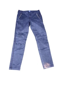 BLUE Saks Fifth Avenue Hose Damen 27 schwarz Moto Skinny Reißverschlusstaschen Stretch - Bild 1 von 6
