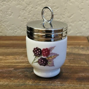 Vintage Royal Worcester Lavinia Egg Coddler – Blackberry Motif, England - Picture 1 of 10