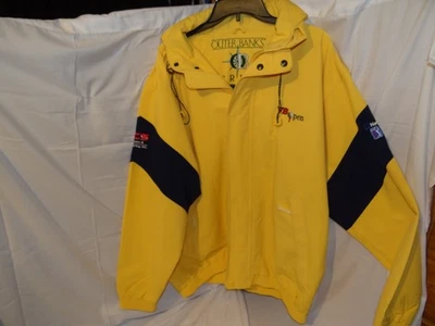XL Outer Banks Crew Navigator VB OPEN Retro Sailing Jacket Cotton Nylon Yellow - Image 1 of 4