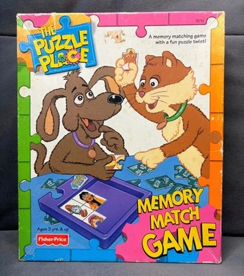 Vtg 1995 The Puzzle Place Memory Match Game PBS COMPLETE Fisher Price - image 1 of 4