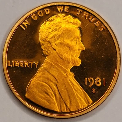 1981 S PROOF GEM DCAM LINCOLN MEMORIAL CENT - Image 1 of 4