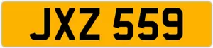 JXZ 559 J 3x3 DATELESS PRIVATE NUMBER PLATE JON JOE JAK JAC JACK JAMES JEFF JAY - Picture 1 of 1
