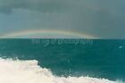 Rainbow Horizon FOUND PHOTO Color ORIGINAL Snapshot VINTAGE  210 LA 80 A