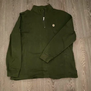 Ted Baker 1/4 Zip Sweater/Pullover Dark Green Men's Size 5 (XL) - Picture 1 of 4