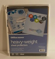 Office Depot Water Resistant Clear Poly File Folders Letter Size 15 Pk 3 Tab