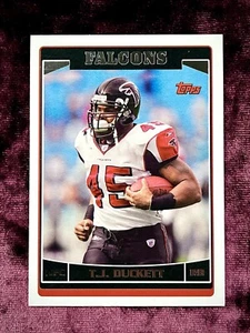 Maglia TJ Duckett 2006 Topps #109 come nuova Falcons Legends Michigan State Cards HQ๐ - Foto 1 di 2