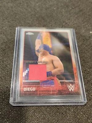 2015 Topps Chrome WWE Diego Authentic Mask Relic  - Image 1 of 2