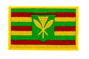 FLAGGE PATCH PATCHES HAWAII KANAKA MAOLI HAWAII KAMEHAMEHA BIKER FÜR RUCKSACK - Bild 1 von 1