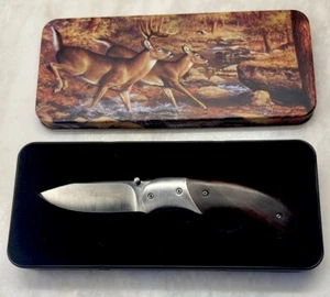 BROWNING Model (896) Stainless Single Blade Pocket Knife - Picture 1 of 4